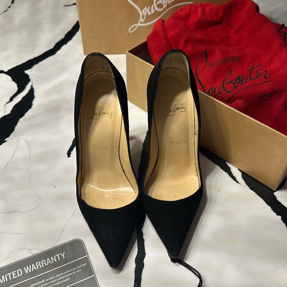 Christian Louboutin So Kate 120 Suede High Heels
